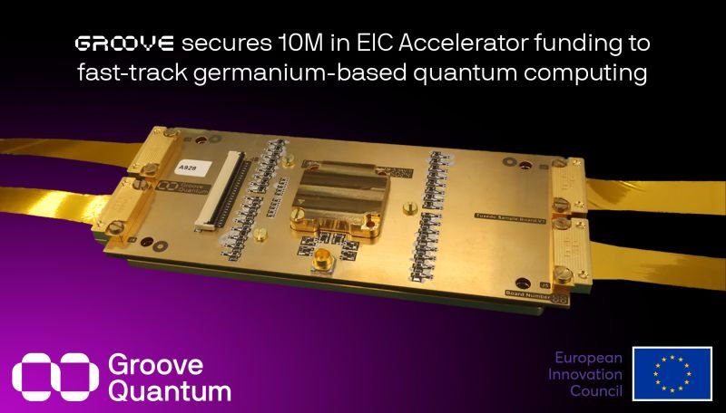 ゲルマニウムベースの量子コンピューティングでGroove Quantumが1000万ユーロ（1180万米ドル）のEICアクセラレーター資金を獲得