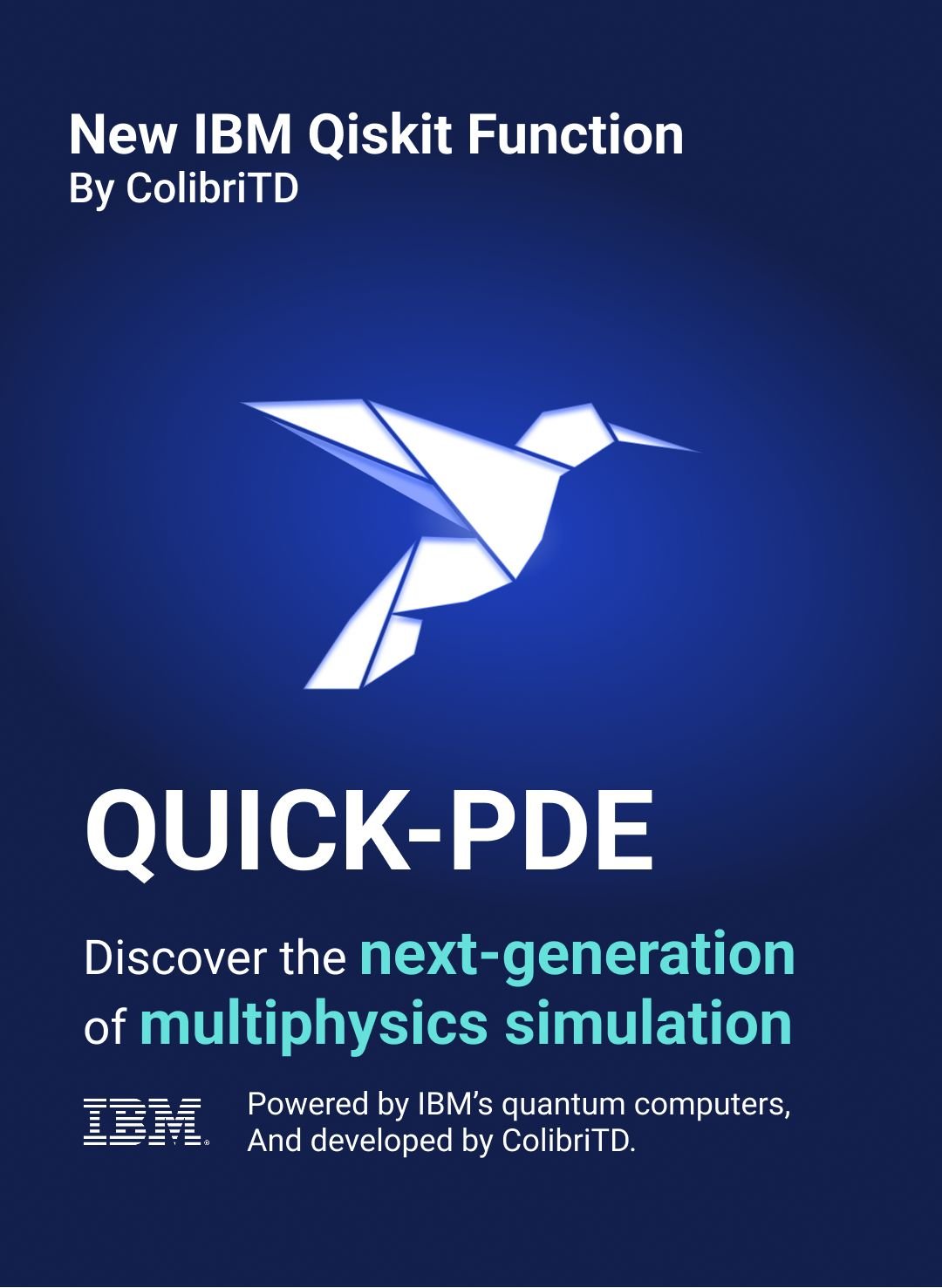 マルチフィジックス・シミュレーション向けIBM Qiskit関数カタログにて、ColibriTDがQUICK-PDEハイブリッドソルバーをリリース