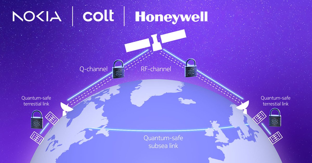 コルト、ハネウェル、ノキアが低軌道衛星を使用した量子安全ネットワークの実証実験を実施へ