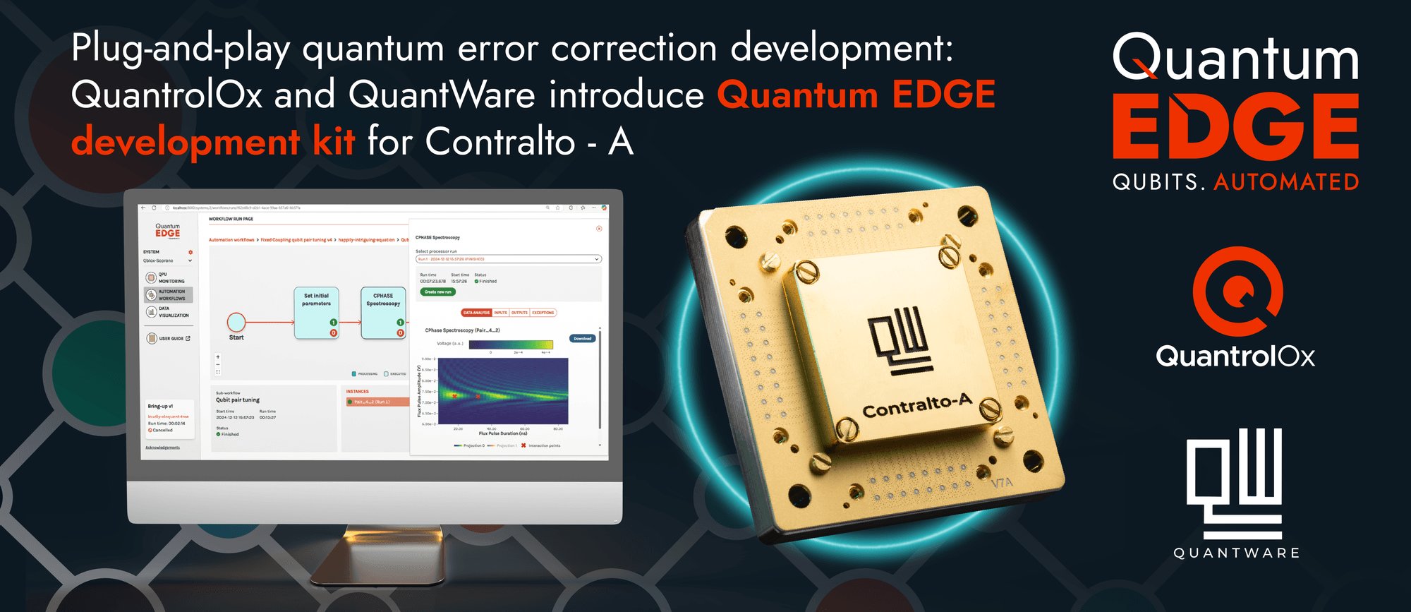 QuantWareとQuantrolOx、プラグアンドプレイ方式の量子誤り訂正開発キットを発表